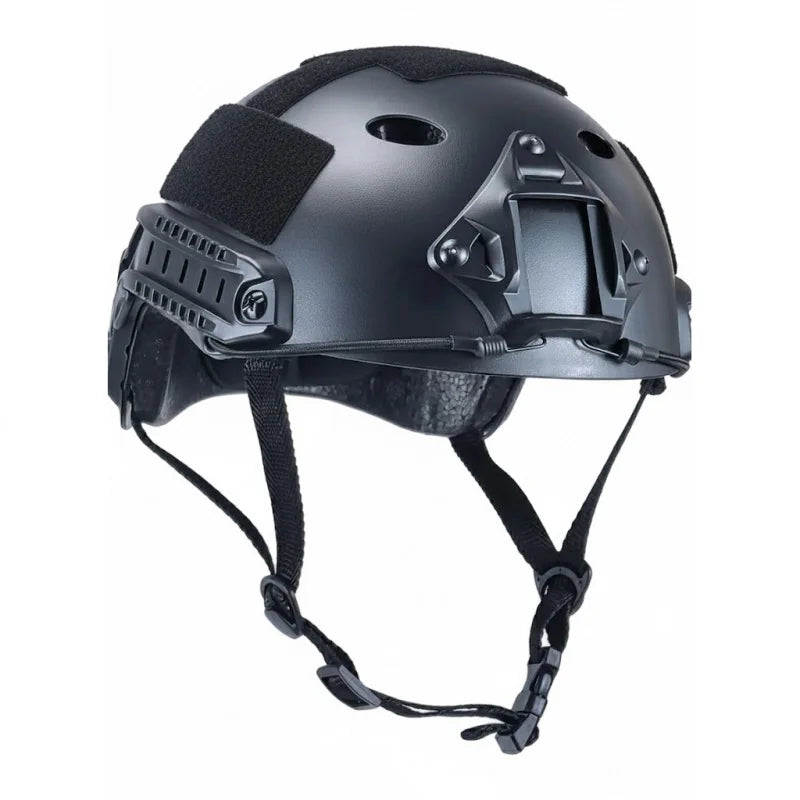 PJ Type Tactical Paintball Airsoft Fast Helmet Black : Sports & Outdoors