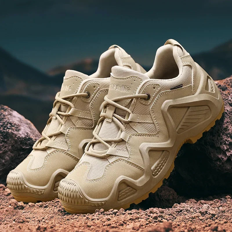 Outdoor Mens Hiking Shoes Combat Tactical Desert Boots Men Field Hunting Climbing Training Waterproof Sneakers Warm Sports Shoes