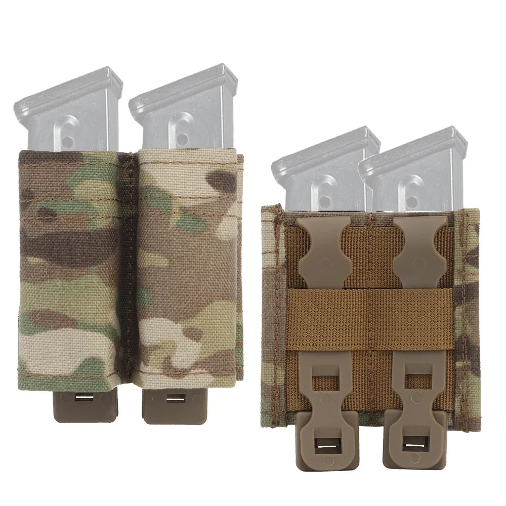 Hunting pistol magazine bag FAST 9mm single Mag bag double Mag hunting air gun holder with nylon support clip