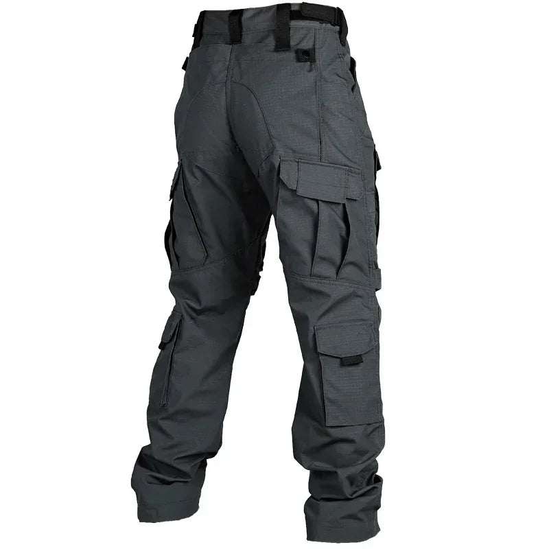 Men Tactical Cargo Pants Hunting Hiking Trousers Men's Wear-Resistant Hiking Work Trousers Multi-Pocket Outdoor Pants
