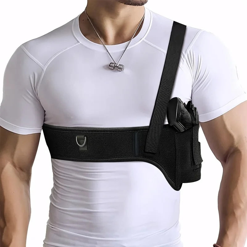 Quick Pull Shoulder Holster, Belly Band Holster For Concealed Carry Men/Women Universal, Fit 9mm, Compact, G-serise, LCP, LC9, S