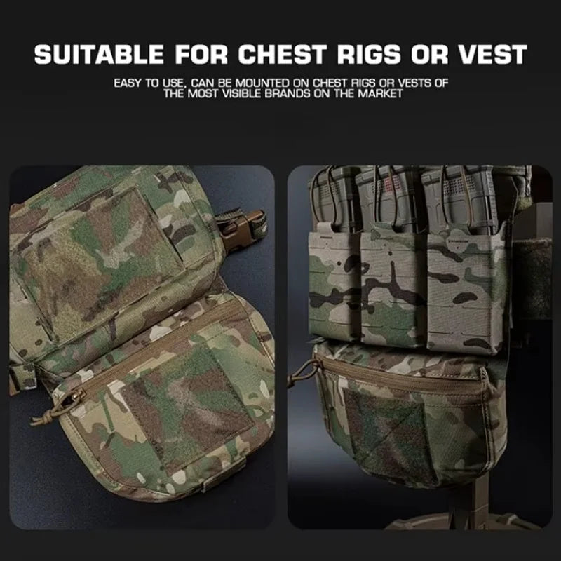 Hunting Vest Fanny Pack Belly Bag Plate Carriers Pocket FCPC V5 Chest Rig Drop Pouch Hook Loop Upgrade Accessories Sub Package