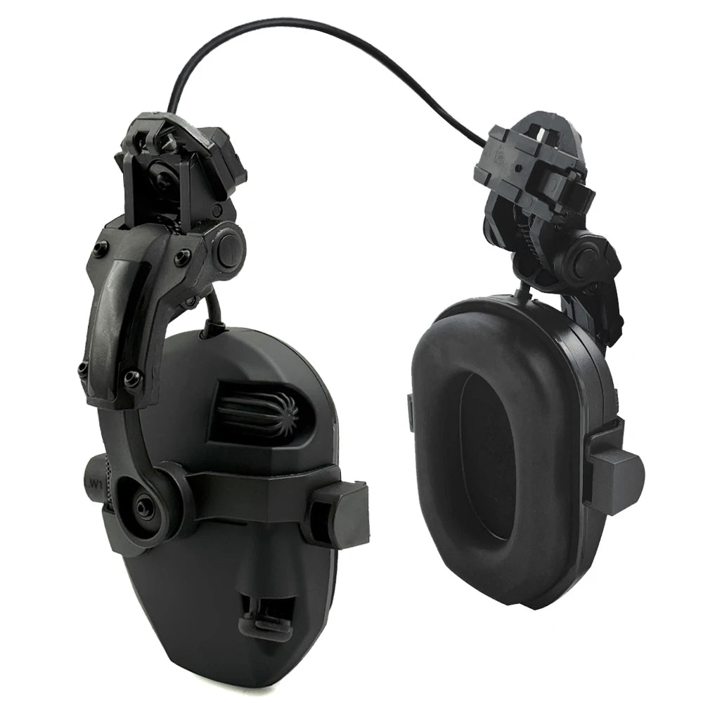 Tactical Helmet Headset Active Noise Canceling Ear Protection Shooting Hunting Hearing Defender Helmet Mounted Headphones