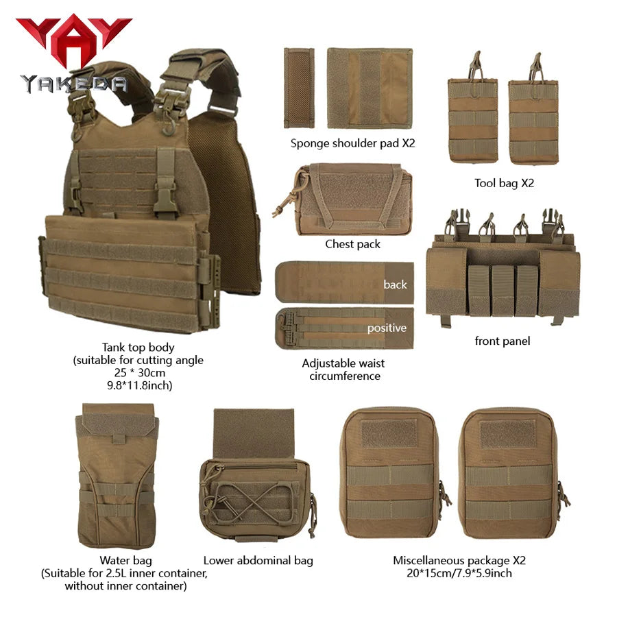 YAKEDA New Training Vest Outdoor Multifunctional Training Vest Equipment