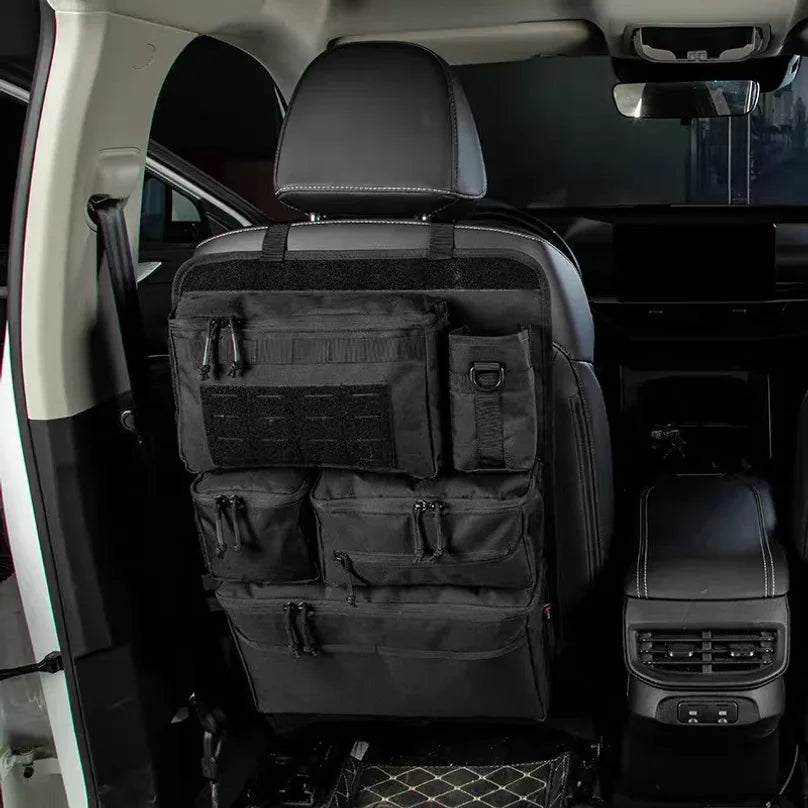 Oxford Tactical Storage Bag for Car Rear Seat Multifunctional Luggage Organizer Storage Bag Hanging Rear Seat Bag for Outdoor