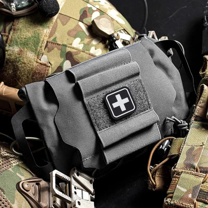 MOLLE Tactical IFAK Medical Pouch Rapid Deployment First Aid Kit Outdoor Survival Hunting Portable  Storage Bag CFFH