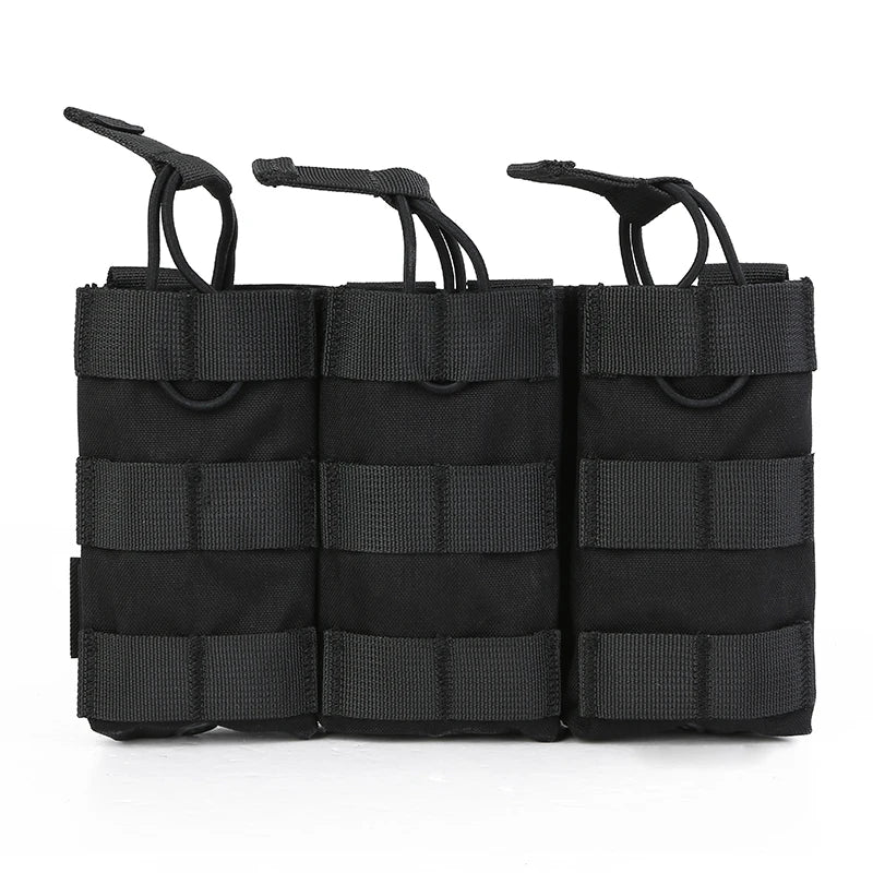 Emersongear 556 Triple Open Top Mag Pouch 5.56 Modular Magazine Pouch Molle Hunting Wargame Training Hiking Combat EM6355