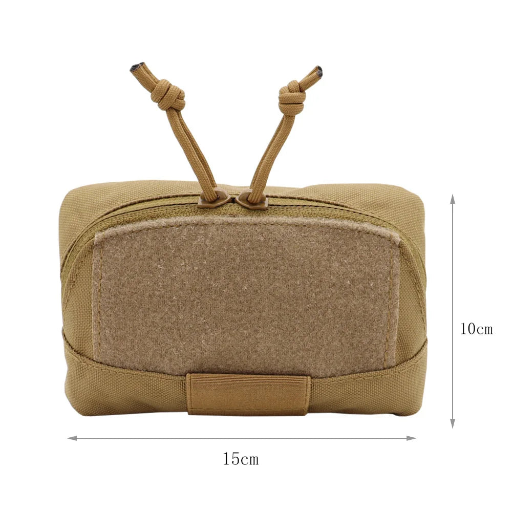 Fwoyonze Tactical Molle Mini Pouch Vest Admin Panel Pouch Chest Expansion Sub Bag Tool EDC Bag Waist Pack Vest Plate Carrier