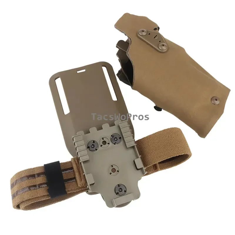 Tactical Pistol Holster for G17 Gen4 G19 with X300 X300U Light Quick Release Drop Leg Holsters Right Hand Airsoft Gun Carry