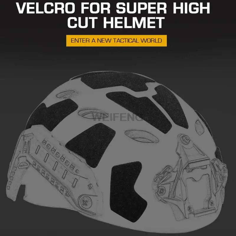 11PCS/SET Tactical Helmet Magic Sticker High Cut Fast Helmet Patches Hook and Loop Fastener Sticky Hunting Accessories