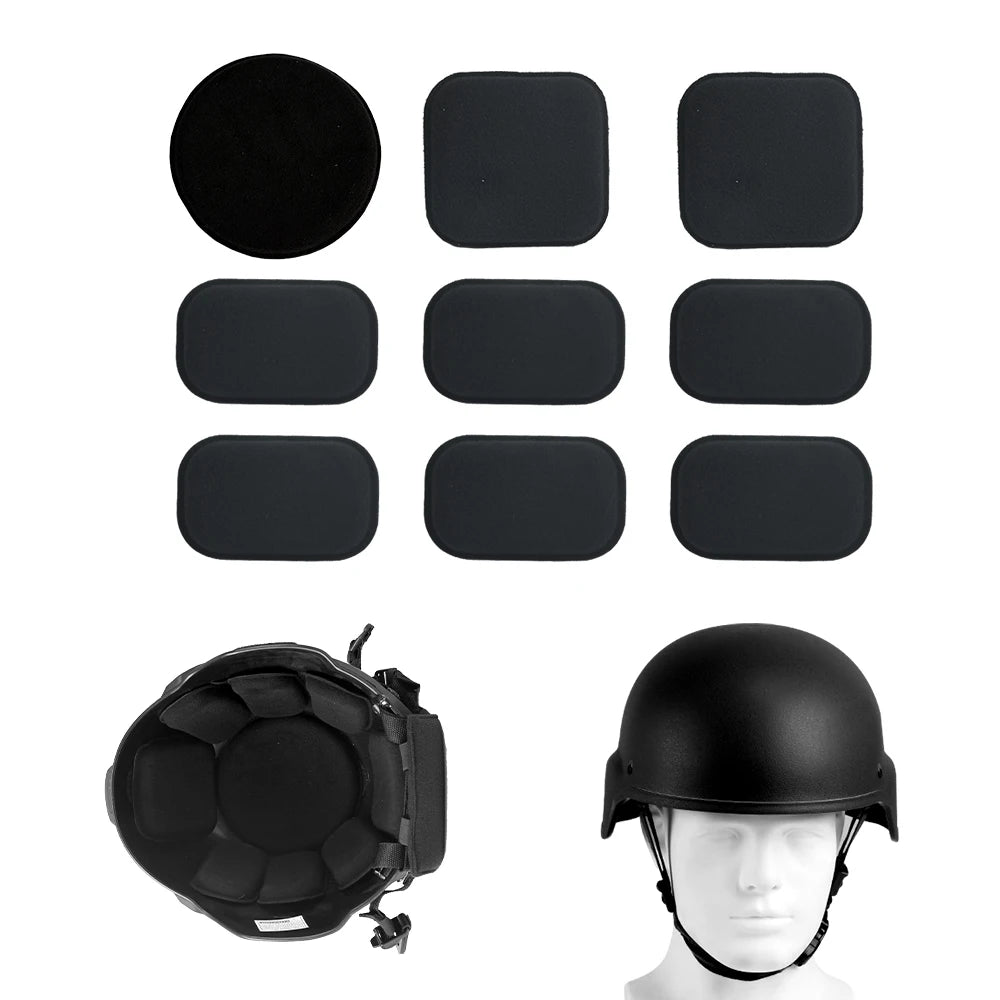 BOOIU Tactical Helmet EVA Sponge Pads 7/9 Sets Replacement Helmet Liner Outdoor Hunting Paintball CS MICH Helmet Accessories