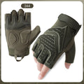 Men Tactical Half‑Finger Gloves Breathable Shock Absorbing Anti‑Slip Outdoor Motorcycle Cycling Climbing Protective Gloves