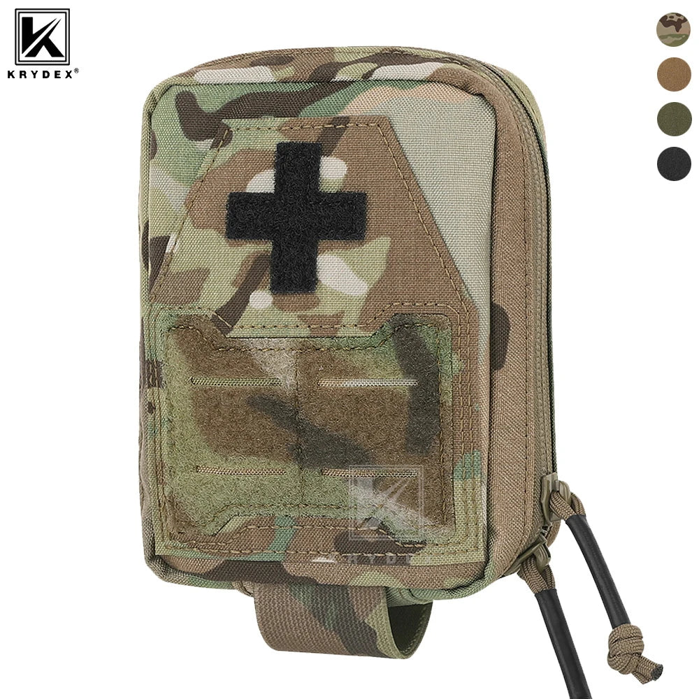 KRYDEX Tactical IFAK Pouch First Aid Holder Tourniquet Trauma Bag Outdoor Survival Hunting Medical Utility Pouch