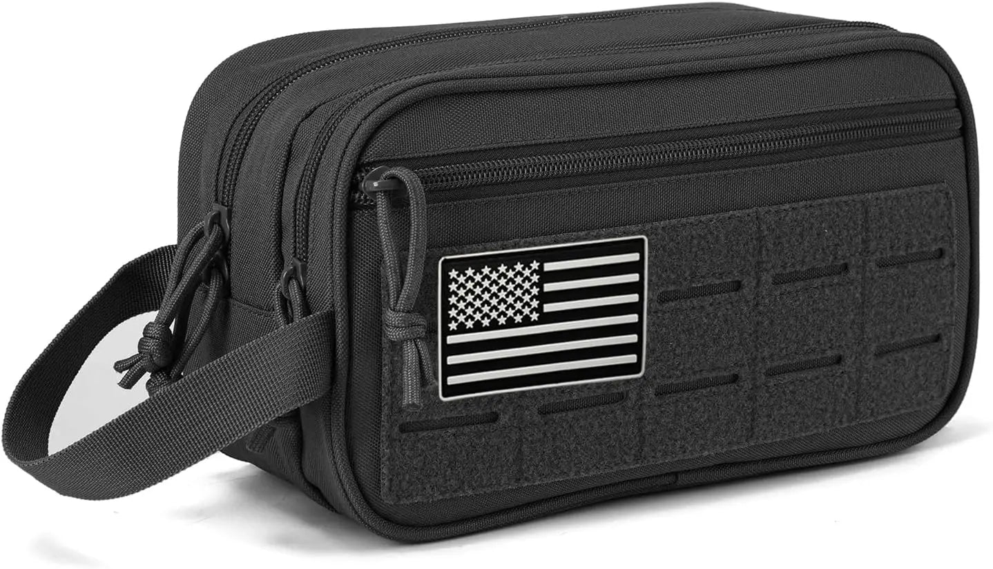 Tactical Molle Pouches Outdoor Toiletry Bag For Men Hygiene Bag EDC Tool Small Dopp Kit Mens Shaving Kit Travel Shower Bags
