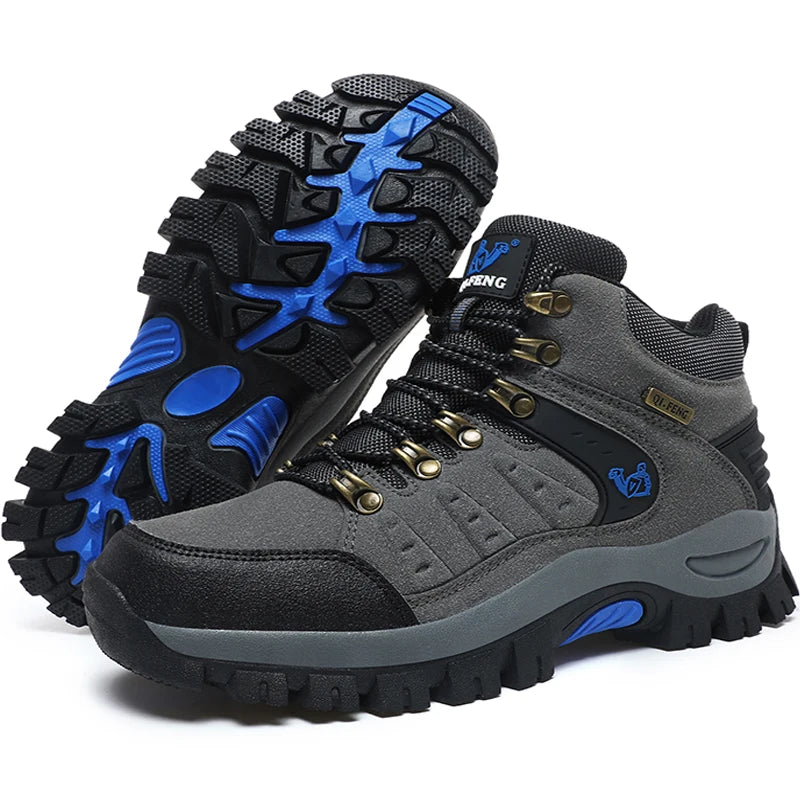 New Men's and Women's Mountaineering Shoes, High Top Couple Mountaineering Sports Shoes, Outdoor Hiking Shoes, Motorcycle Boots,