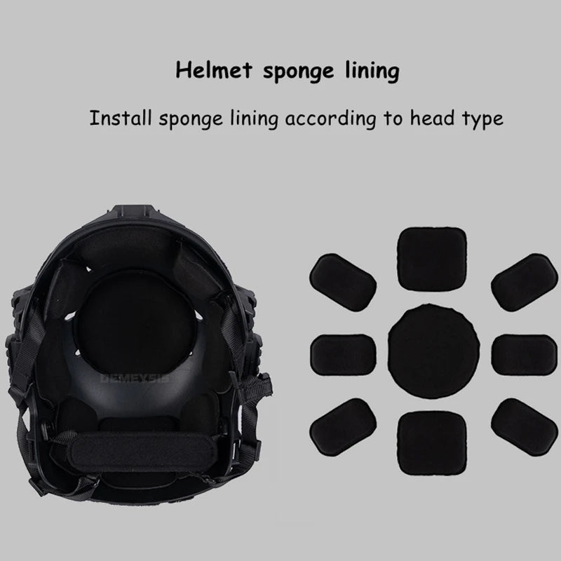 Tactical Helmet Set with Goggles Mouth Ear Guard Wendy3.0 Style Hunting Airsoft Training Game Paintball Shooting Helmet Set