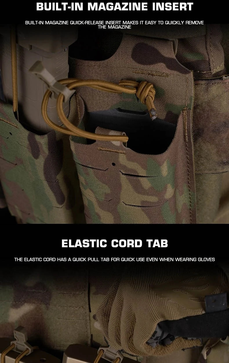 V5 FCPC Tactical Plate Carrier Quick Release Portable Body Armor Molle Airsoft Hunting Vest with 556 Triple Magazine Pouch