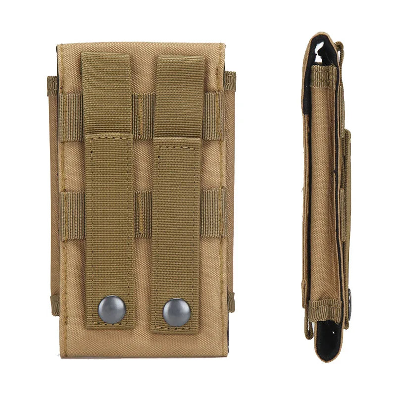 Tactical Phone Bag Molle Sport Waist Belt Phone Pouch Outdoor Waterproof Nylon EDC Mobile Phone Bag Sport Hunting Camo Bags