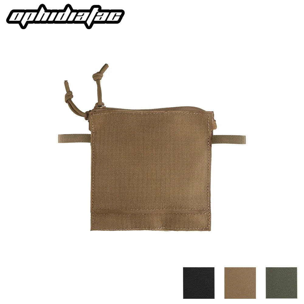OPHIDIAN Hook and loop pocket Zipper closure pocket Vest accessory storage pocket Small pocket insert on chest for gear