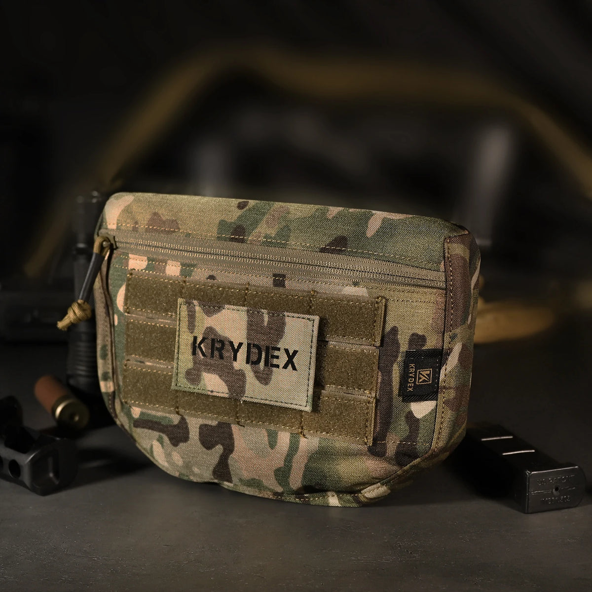 KRYDEX Tactical Dangler Pouch Abdominal Carrying General Purpos Fanny Pack Storage Tool Organizer Utility Bag for Chest Rig Vest