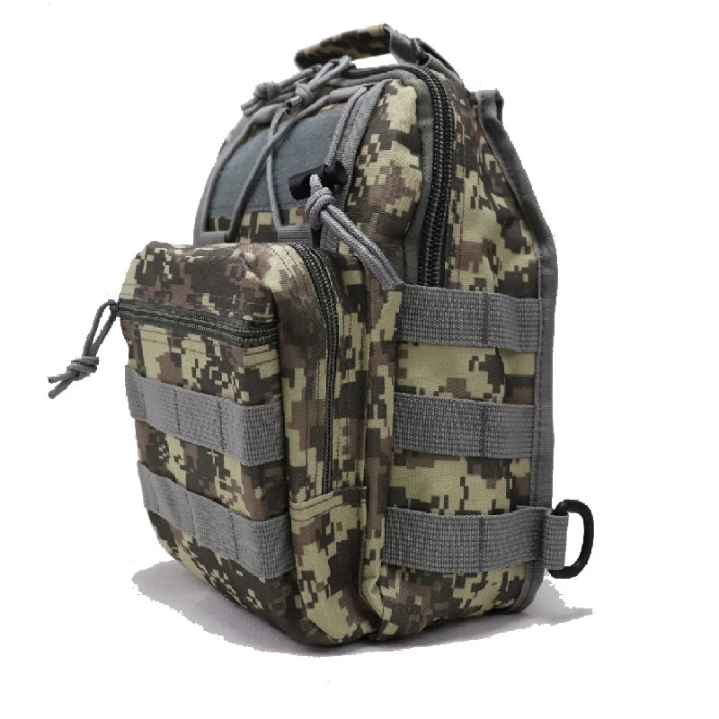 Tactical Men Chest Bag Hiking Climbing Outdoor Sports Shoulder Bags Camouflage Crossbody Bag Oxford Rucksack