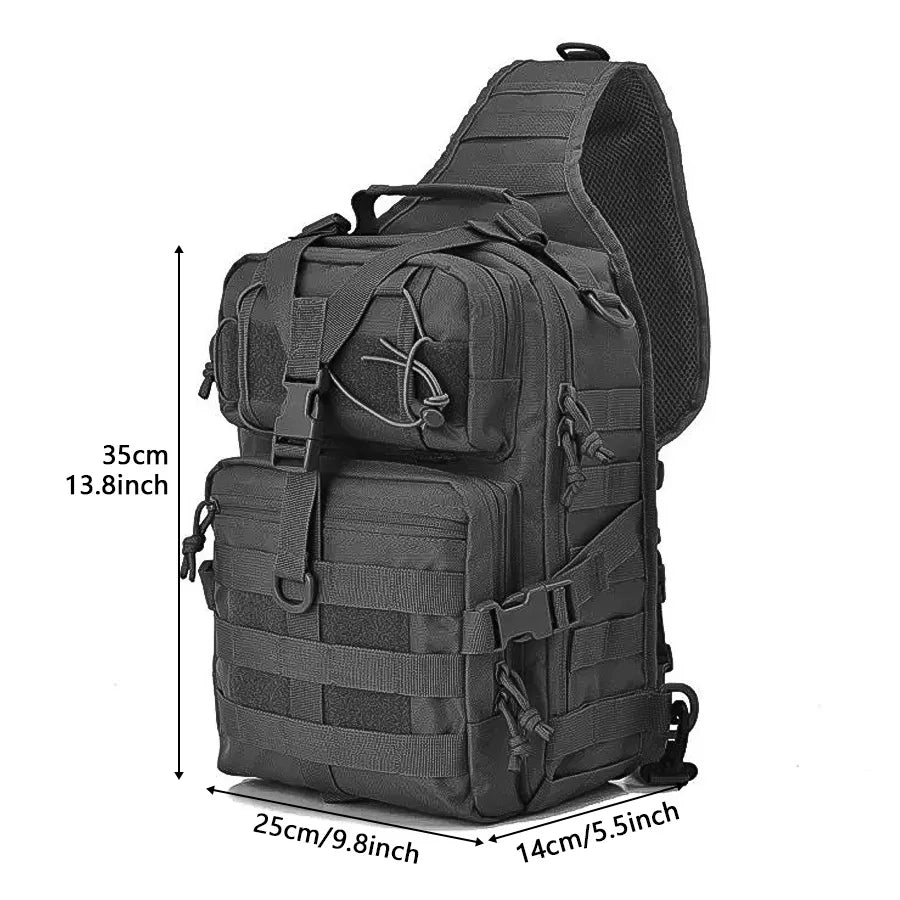 Outdoor Single Shoulder Training Extra Large Chest Bag Waterproof Oxford Cloth Camouflage Photography Crossbody Bag