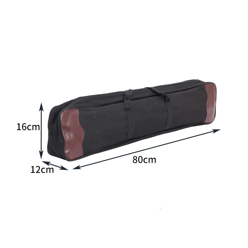 Recurve Bow Bag  Hand & Shoulder Carry Double Layer Outdoor Archery Storage Case