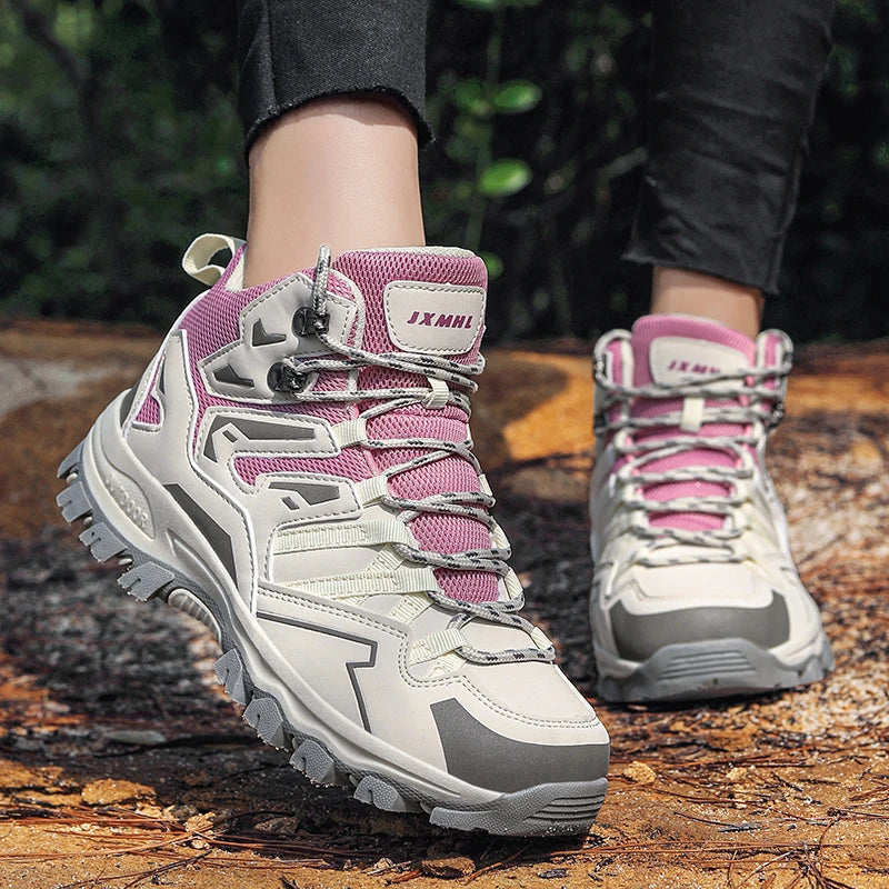 2026 New Hiking Shoes Unisex Outdoor Hiking Sports Shoes Camping Boots Ladies Waterproof Walking Shoes Non-slip Hiking Shoes