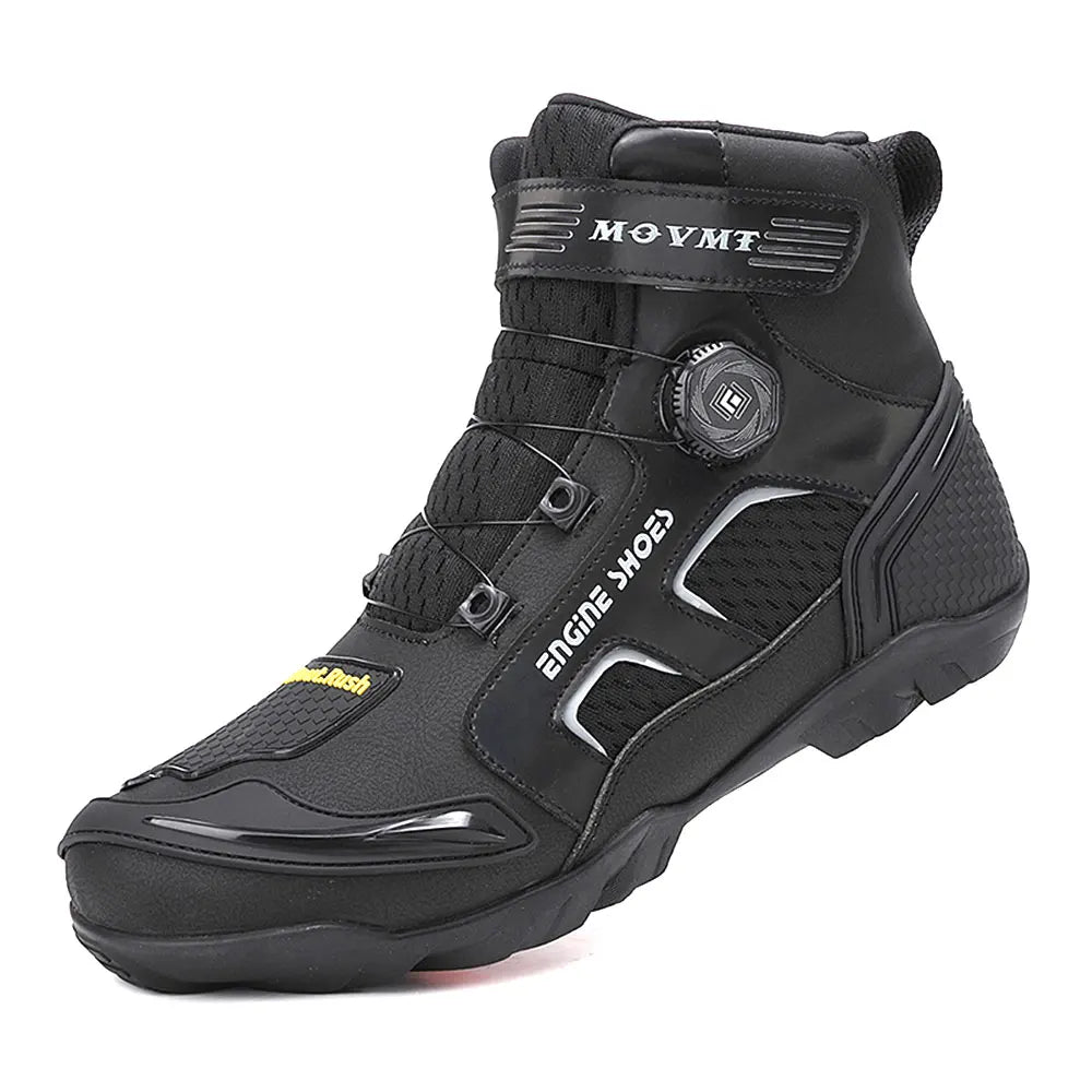 New Motorcycle Boots Ankle Length Man Breathable Anti Slip Riders Boot Outdoor Men's Bike Motorcycle TPU Protective Shoes