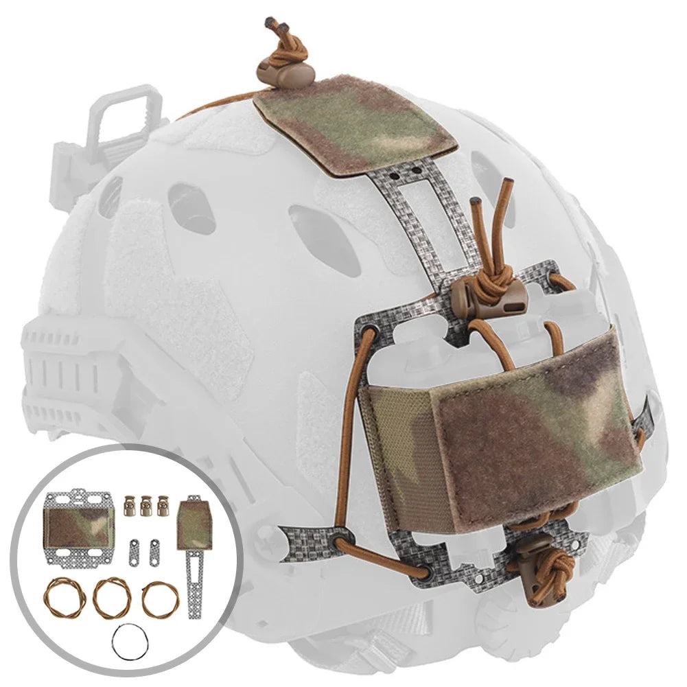 Tactical PVS31 NVG Battery Box Storage Pouch Militar Fast Helmet Retention System Adjustable Paintball Airsoft Helmet Accessory