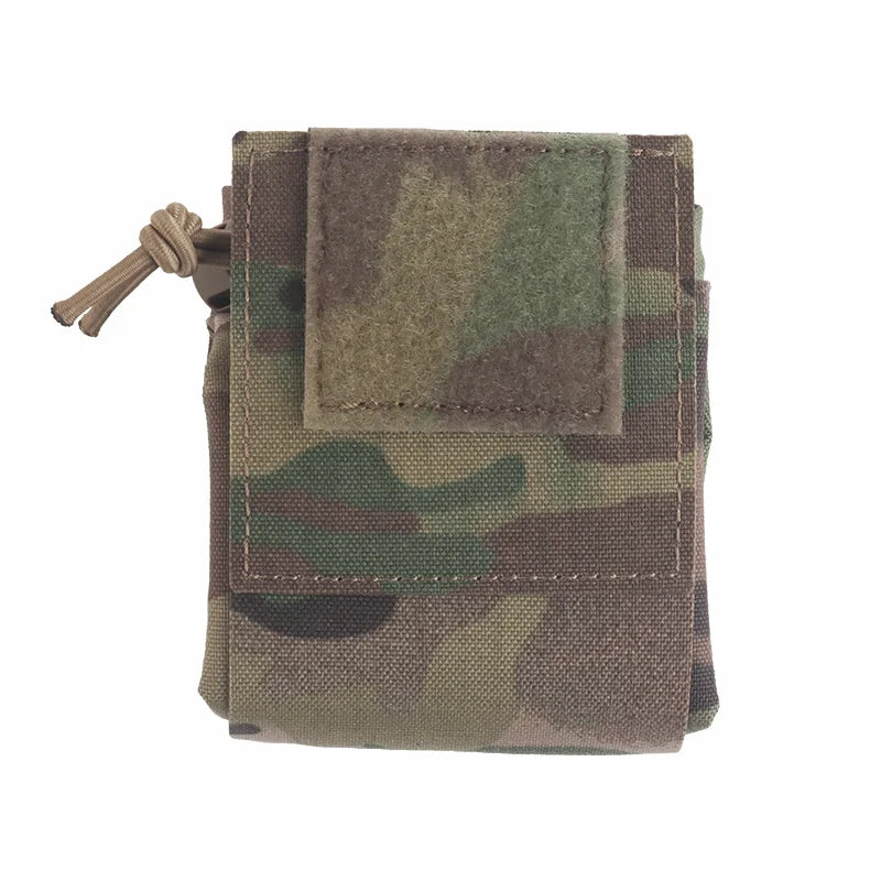 Tactical Molle Dump Pouch Small Dump Pouch for Belt Adjustable Accessory Water-Resistant Drawstring Magazine Utility Pouch
