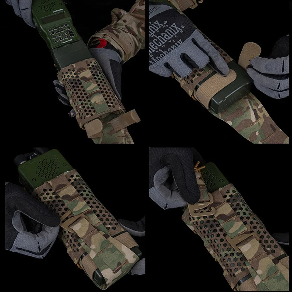 ARC Tactical Walkie-Talkie Bag Radio Pouch Universal MOLLE Bag for Outdoor Airsoft Hunting Camping Motorcycle Interphone Holster