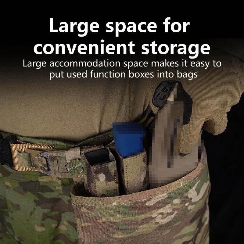 PHC Recovery Bag Foldable Utility Bag Duty Belt Mount MOLLE mounting Outdoor Equipment Accessories Waist magazine storage