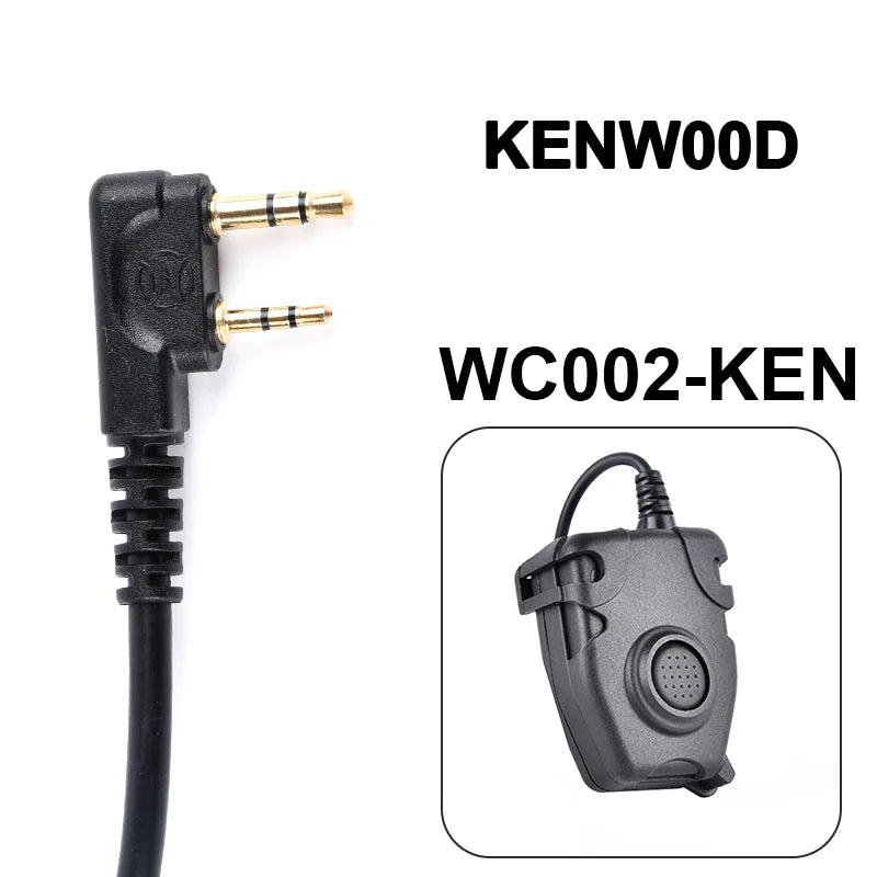 WADSN PTT Tactical Headset Interphone Button for Kenwood Motorola Walkie Talkie Airsoft Accessories IPSC TCI