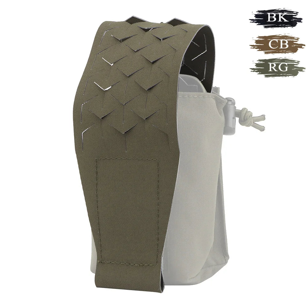 Laser-Cut Graphics Chest Rig with Fixed Flap angolin-Style Mount MOLLE-Compatible Plate Carrier Accessory for Outdoor Sports