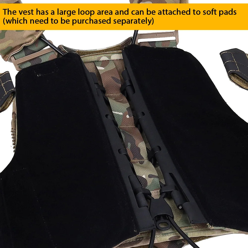 Tactical CPC Vest Cherry Plate Carrier Body Armor Molle Quick Release Cummerbund Combat Protective Airsoft Hunting Accessory