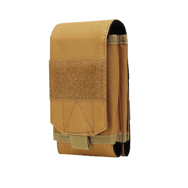 Tactical Molle Phone Pouch Double-Layer Utility Tool Pouch with Hook&Loop Fastener Belt Pouch for Outdoor Camping
