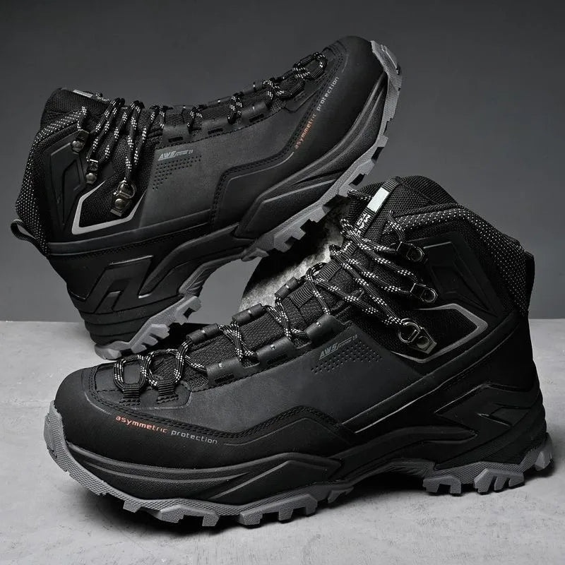 Winter 2025 Hiking Shoes For Men High Top Walking Outdoor Shoe Man Anti-Slippery Trekking Boots Mens Designer  Camping Shoes