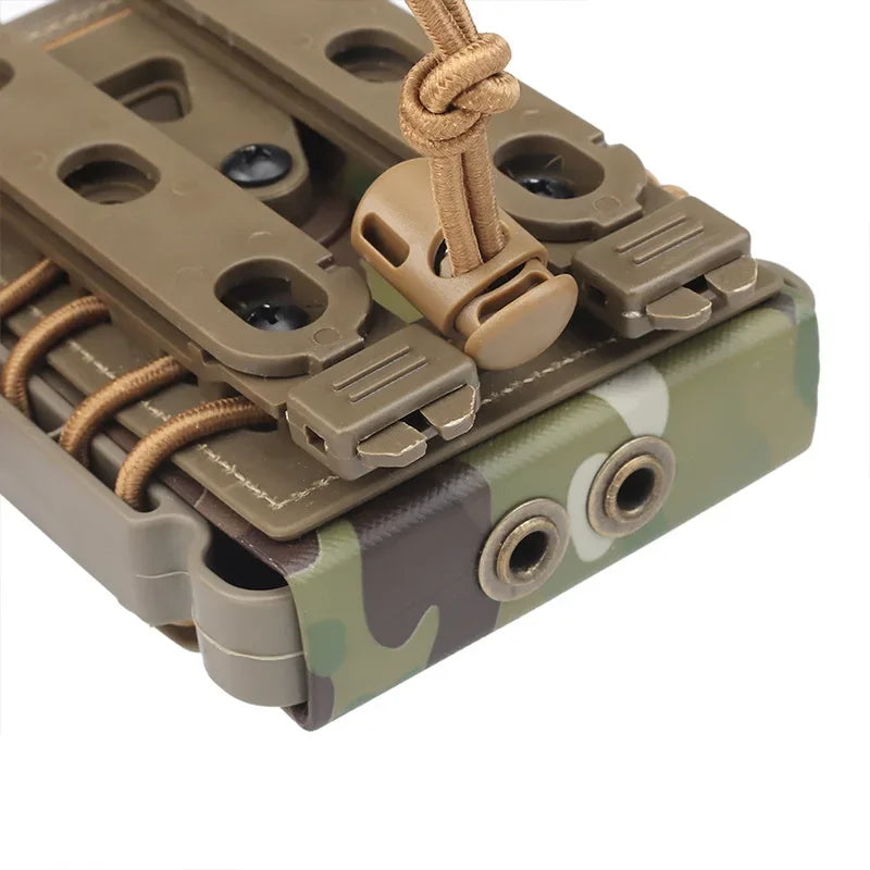 Tactical Magazine Pouch Molle for Ar15 M4 5.56 7.62mm Scorpion Fast Mag Quick Release Mag TPR Holster Adjustable Case Box