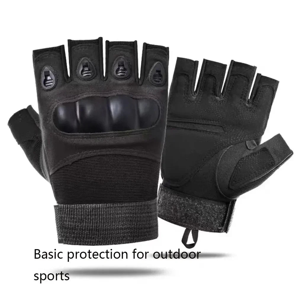 Half-finger Tactical Gloves Men's Outdoor Cycling Sports Anti-slip Wear Mountaineering Fitness Training wargame