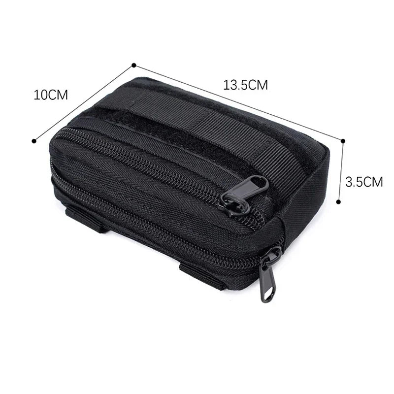 Tactical Waist Bag Outdoor Camping EDC Tool Wallet Purse Fanny Backpack Phone Bag Nylon Molle Hunting Waist Belt Pouch
