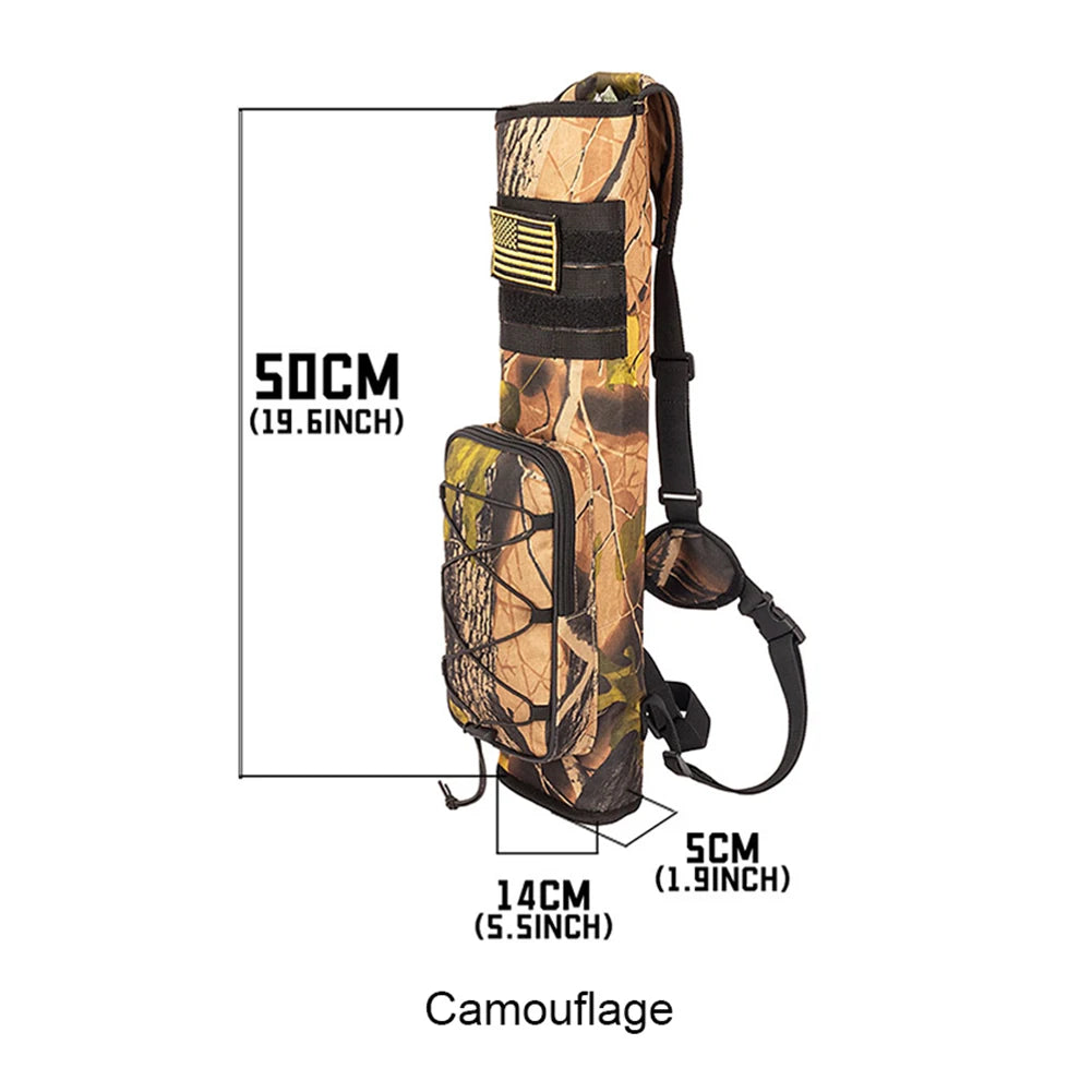 Archery Quiver Holder Bag Bottom Thickening Bow Storage Bag Adjustable Strap for Outdoor Archery Hunting Accessories