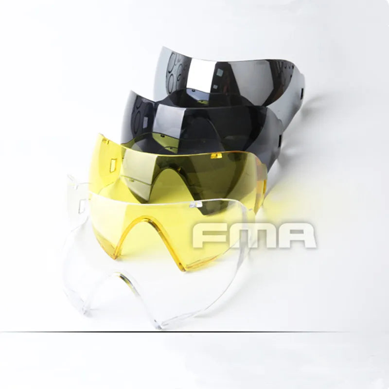 FMA F1 Full Face PC Lenes With One Layer for FM-F0022 to FM-F0025 Goggle Mask