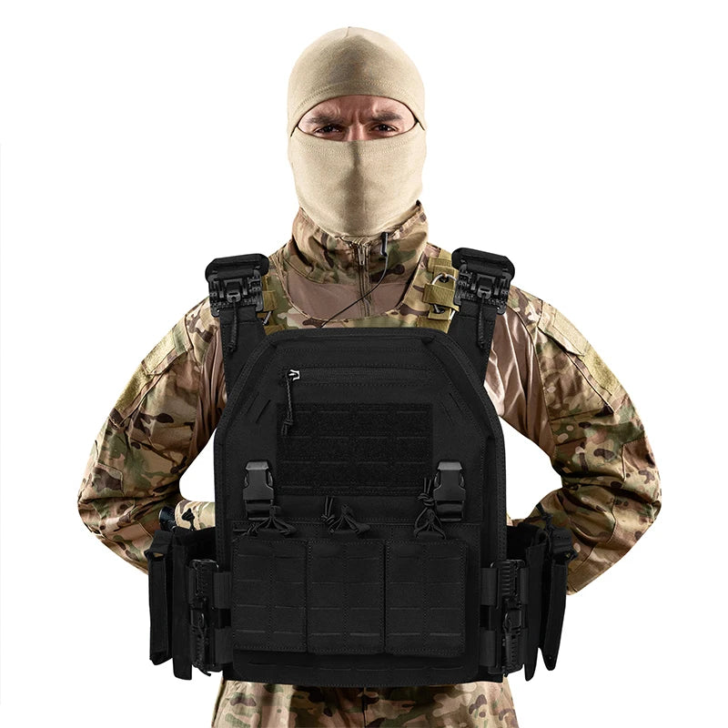 ARTEX Tactical Outdoor Vest Quick Release Adjustable Hunting Vest with PALS Molle System