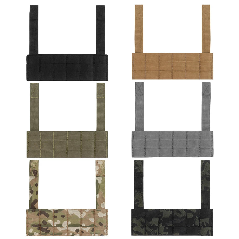 Chest Rig MOLLE Expansion Plate Harnesses Extension Accessories Phone Panel Airsoft Vest Accessories