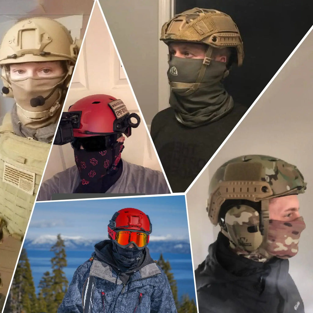 BOOIU Fast MH Base Jumping Tactical Helmet for Outdoor Hunting Game ABS Helmet with Side Rails Airsoft Paintball Protective