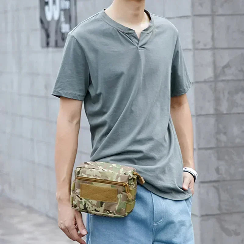 Outdoor Survival EDC Tool Kit Belt Pouch Sports Hunting Bag Molle Utility EDC Waist Bag Tactical Pouch Medical First Aid Bag
