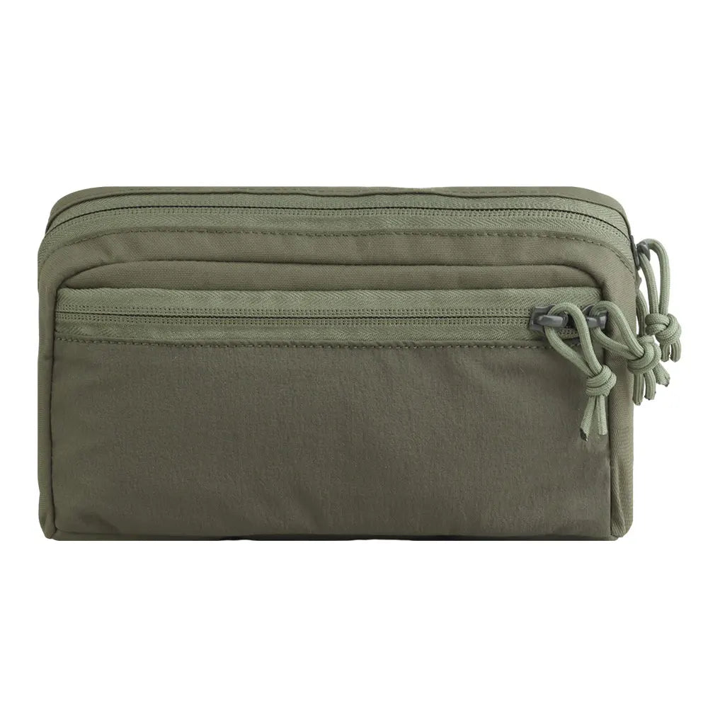 Lightweight Lateral GP Pouch Two-way Zipper Inner Elastic Band MOLLE Fit for Plate Carrier Belt Tactical Hunting