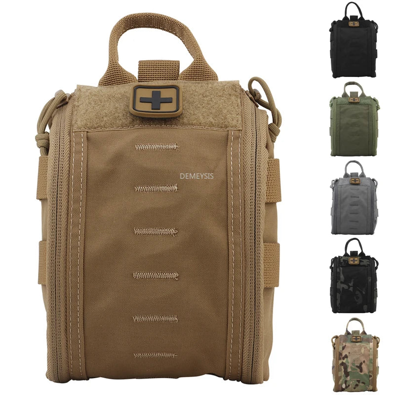 Tactical CS Medical Bag MOLLE First-aid Kit Survival Outdoor Hunting Emergency Bag Camping Kit Airsoft Combat Wargame EDC Pouch
