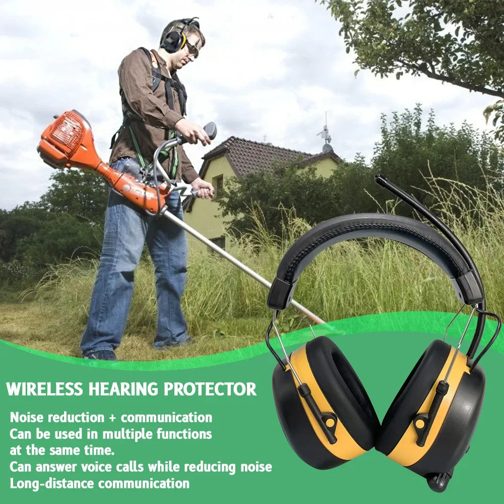 Shooting Earmuff AM FM Radio Headphone Ear Protection Noise Reduction Earmuff Comfortable Hearing Protector with Digital Display